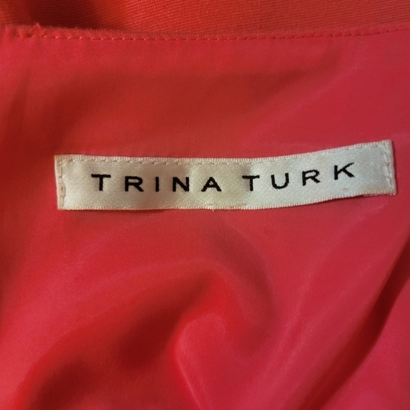 Trina Turk Coral Shift Dress Size‎ Small - Picture 5 of 5
